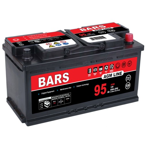 BM95 - Акумулятор Bars AGM Line 12V 95AH 850A L5