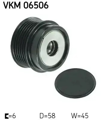 Шкив сцепления генератора vkm 06506 skf