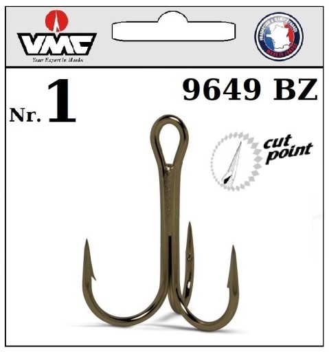 Гачки ґрунтові, спінінгові, поплавкові, дискові VMC 9649BZ 10 шт.