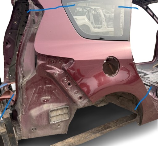 Renault Scenic III 3 GRAND fender right rear part quarter right rear