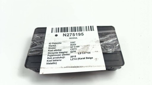 module 4M0035502 control unit ANTENY AUDI Q7 II 4M
