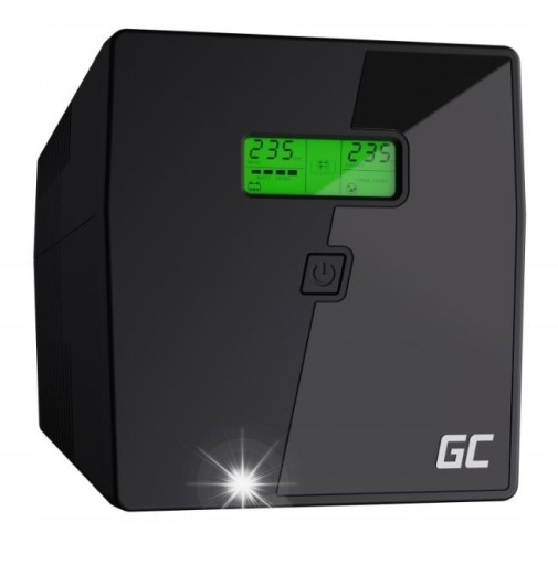 Источник бесперебойного питания ups green cell 1000w/700w 2x 7ah бытовая техника rtv печь синус