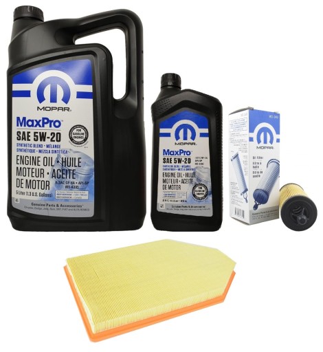 MOPAR 5W20 6L + ФІЛЬТРИ DODGE CHARGER 3.6 14-20
