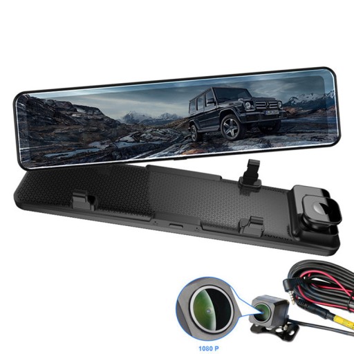 Автомобильный видеорегистратор 4K зеркало WiFi GPS камера