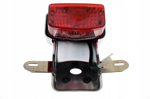 TL-034 - ЗАДНИЙ ФОНАРЬ КРАСНЫЙ С ХРОМИРОВАННЫМ ОСНОВАНИЕМ