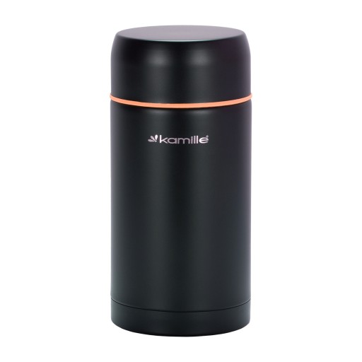 Обідній термос Kamille, 1 л, чорний