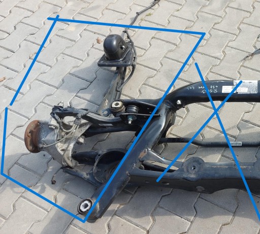 Audi RSQ3 Q3 83A 2022r sususpension right rear part 4x4 quattro