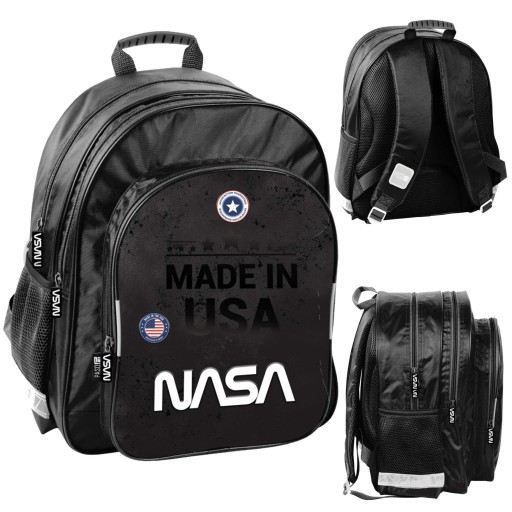 Рюкзак шкільний багатокамерний Paso білий, чорний, різнокольоровий 18 л