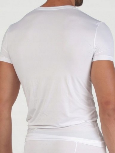 EMPORIO ARMANI V-Neck Biały Oryginalny T-Shirt L 10012998710 Odzież Męska T-shirty XY HUAJXY-9