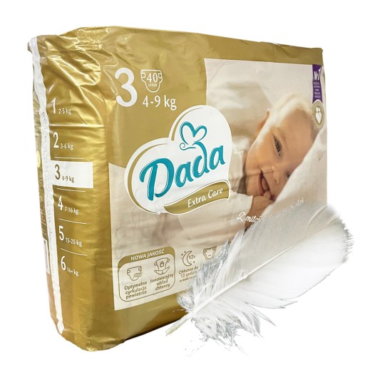 Підгузки Dada ПІДУШКИ DADA ПІДУШКИ 3 розмір 4-9 кг 40 шт.
