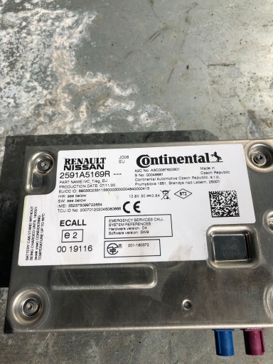 module control unit CLIO V HYBRYDA E-TECH 2591A5169R