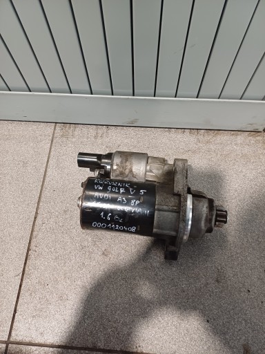 startér VW GOLF V 5 AUDI A3 8P SKODA 1,6 BZ 0001120408 02T911023M
