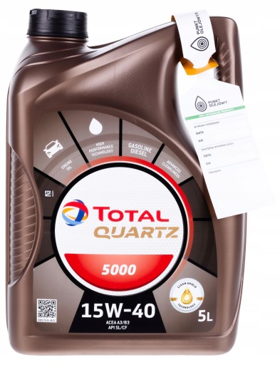 TOTAL QUARTZ 5000 15W40-5L