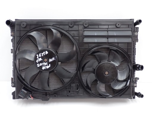 Комплект водяних кулерів вентилятор vw jetta vi 5c 2.0 tdi 81kw автомат 17р