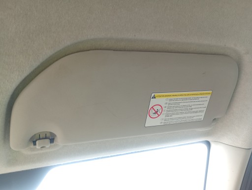 cover przeciwsloneczna right of the passenger visor Citroen C1 05-14