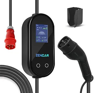 Зарядний пристрій hd new zencar 11kw, кабель 7м, tesla 3 / y