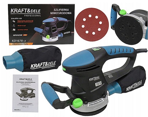 ЭКСЦЕНТРИКОВАЯ ШЛИФОВАЛЬНАЯ МАШИНА С РЕГУЛИРОВКОЙ KD1678-Z 1200W