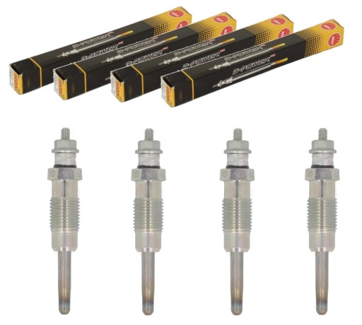 Комплект свечей накаливания ngk 4389 y928u d-power29 - 4 шт.