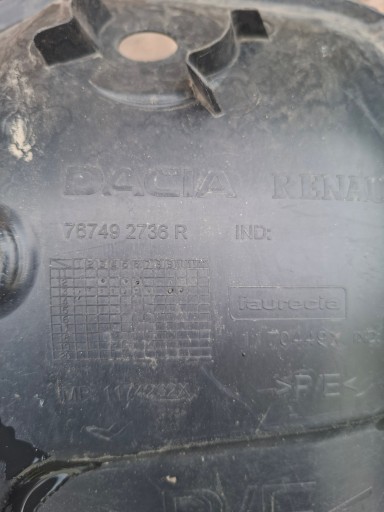 mudguard rear part rear. left DACIA LOGAN 767492736R