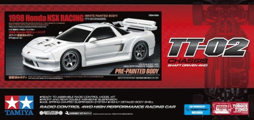 Honda NSX Racing 1998 (TT-02) 1:10 pomalowane Tamiya 47506 • Cena
