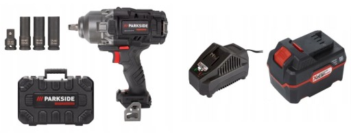 УДАРНЫЙ КЛЮЧ PASSP PARKSIDE 1356 Нм + интеллектуальная батарея 4 Ач + зарядное устройство