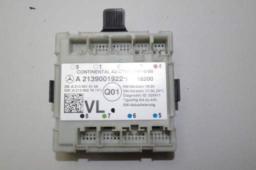 MERCEDES W213 A2139001922 передний левый дверной модуль