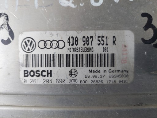 A6 C5 2.8 V6 4D0907551R centralina motore