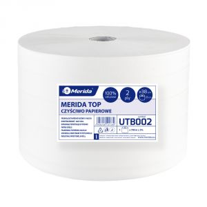 MERIDA CLEANING PAPER TOP WHIT DIA. 39 СМ, ДОВЖИНА 700 М, 2-ШАРОВИЙ,