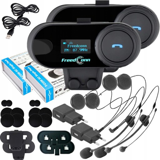 FREEDCONN BLUETOOTH МОТОЦИКЛЕТНЫЙ ДОМОФОН ДЛЯ ШЛЕМА