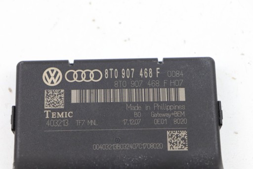 Audi A4 B8 A5 8T modul Bedienteil GATEWAY 8T0907468F