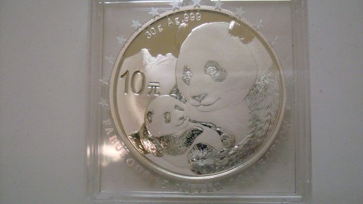 Moneta 10 yuan Chiny 2019 r. Panda srebro 1 oz stan 1