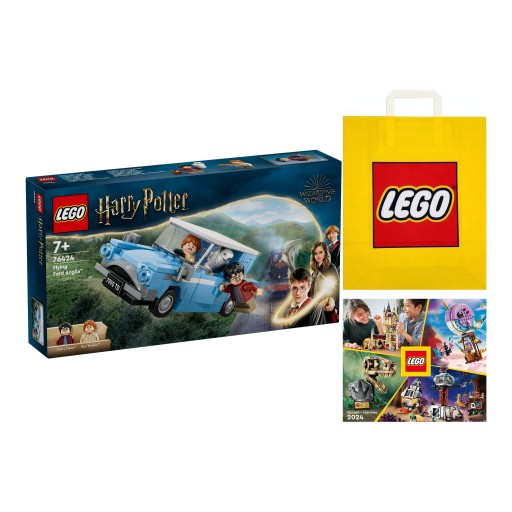 LEGO HARRY POTTER č. 76424 - Lietajúci Ford Anglicko +Taška +Katalóg LEGO 2024