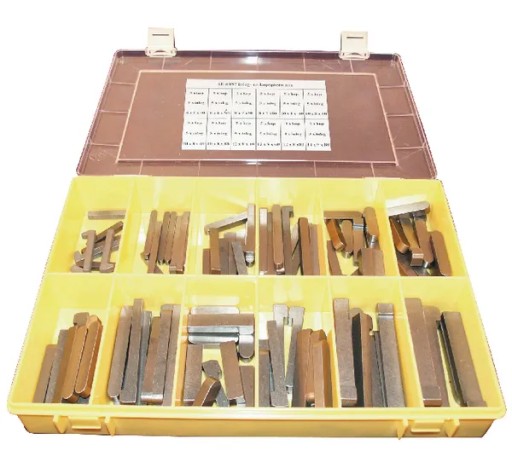 Ассортимент пазов и клиньев Kramp, 114 шт.