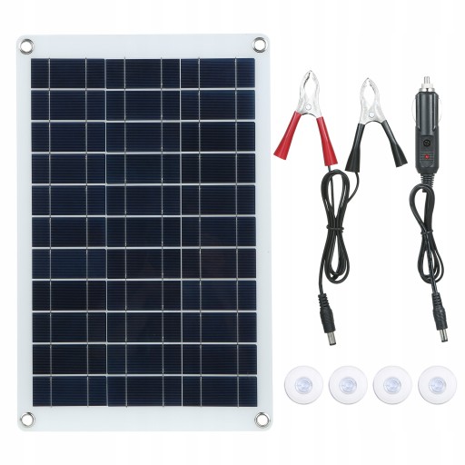888666 - СОНЯЧНА ПАНЕЛЬ 60W 18V / 5V-АВТОМОБІЛЬНИЙ ЗАРЯДНИЙ ПРИСТРІЙ