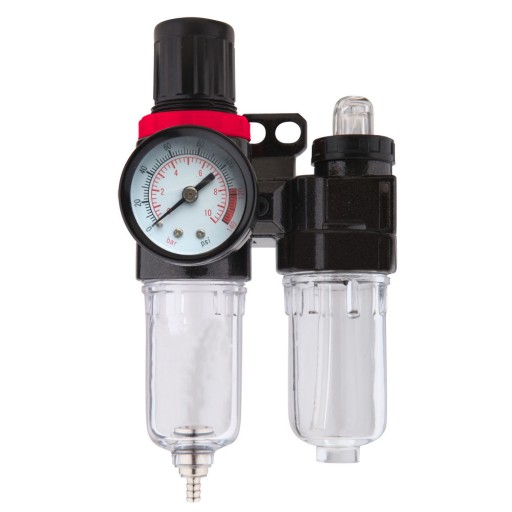 РЕДУКТОР З МАНОМЕТРОМ, ФІЛЬТРОМ І МАСЛЯНКОЮ 1/4'