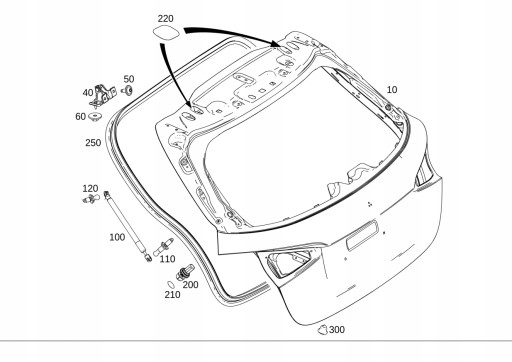 A1777401400 - ЗАДНЯЯ КРЫШКА БАГАЖНИКА MERCEDES A CLASS W177