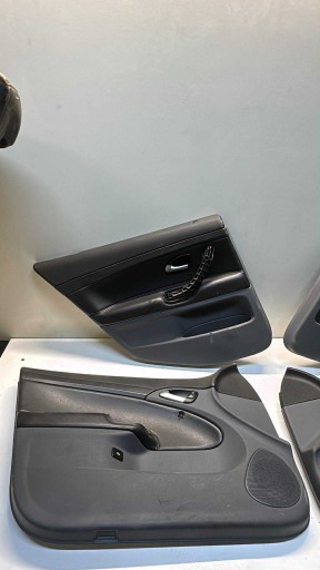 KOMPLET Boczkow side door SAAB 9-3 93 OE black szare skorzane