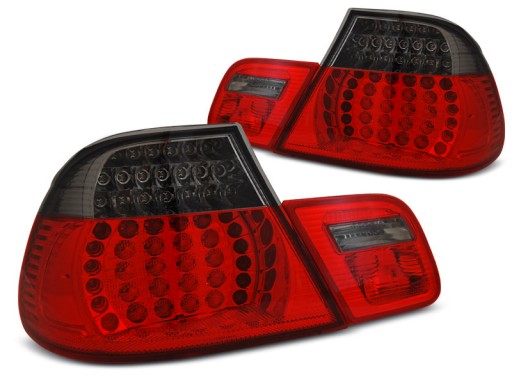 LAMPY DIODOWE BMW 3 E46 03-06 COUPE RED SMOKE LED