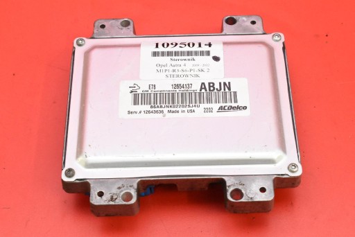 Centralina computer Motore 12654137 OPEL ASTRA 4 IV J 1.4 T 120 KM 09-12