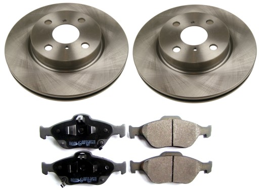 603968 - ДИСКИ КОЛОДКИ ПЕРЕДНИЕ TOYOTA YARIS II