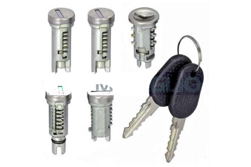 85/200 - MIRAGLIO КОМПЛЕКТ ПЕРЕДНІХ ЗАМКІВ FIAT CINQUECENTO 07.91-07.99