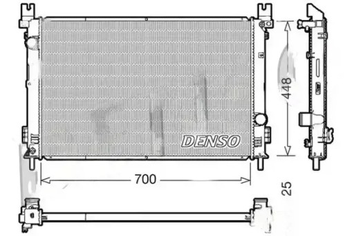 Водяний кулер drm06001 denso chrysler pacifica
