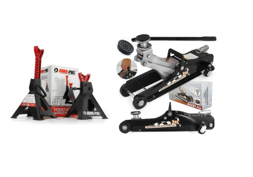 АВТОПІДІЙНИК FROG, ДОМКРАТ 2,5Т + ДОМКРАТ 3Т, СТІЙКИ ДЛЯ МАЙСТЕРНІ