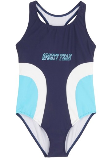 Суцільнокроєний купальник Bonprix р. 140 синій