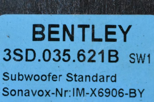 IDEALNY speaker SUBWOOFER BENTLEY GT 3SD 1