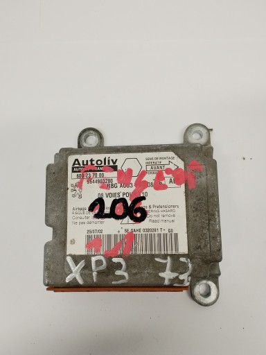 Модуль датчика подушки безопасности Peugeot 206 9644903280