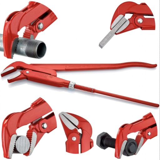 Розвідний трубний ключ KNIPEX 83 20 020 45°