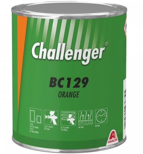 Базовое покрытие Challenger AXALTA BC129 ОРАНЖЕВЫЙ 1л