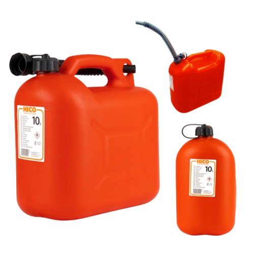 Kanister 10L + lejek na paliwo olej benzyne CZARNY 02888 za 28,96