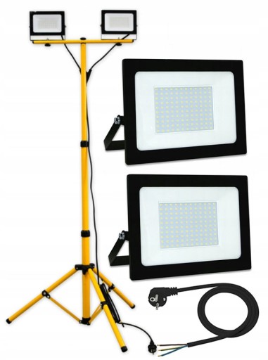 Галогенний Світлодіодний прожектор 2x50 Вт + штатив + кабель